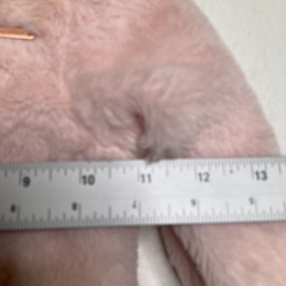 Tahari Baby Girl 12 months Pink Faux Fur Full Zip Jacket Sherpa - Picture 5 of 9